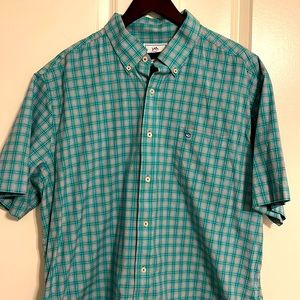 Southern Tide Mens Short Sleeve button down XL